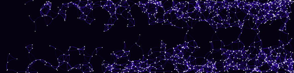 Procedural Art Network Mesh background illustration