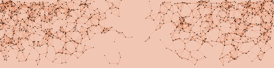 Procedural Art Network Mesh background illustration