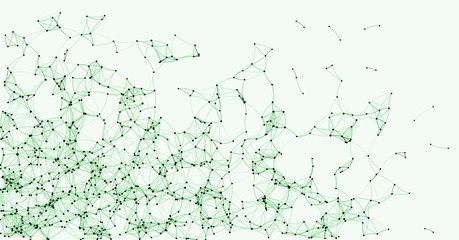Procedural Art Network Mesh background illustration