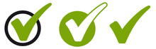 Collection Green Check Marks