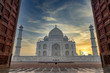 Taj Mahal is an ivory white marble mausoleum on Yamuna river in the Indian city, Taj Mahal is most beautiful monuments in India and one of the wonders of the world, Agra, Uttar Pradesh, India.