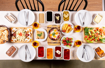 Wall Mural - Turkish breakfast stock photo