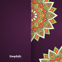 Wall Mural - luxury ornamental mandala design background