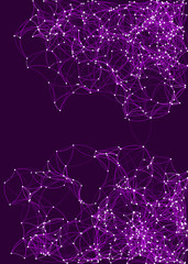 Procedural Art Network Mesh background illustration