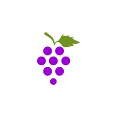 Wall Mural - Grape fruit icon logo design vector