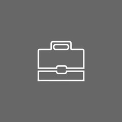 suitcase icon. vector flat illustration