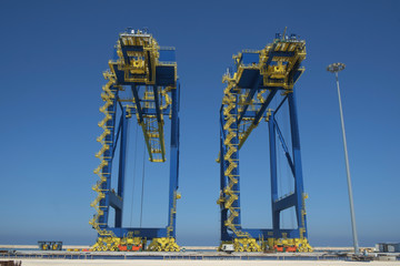 crane in port