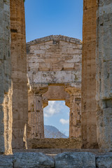 Poster - A look at a temple in Paestum Italy