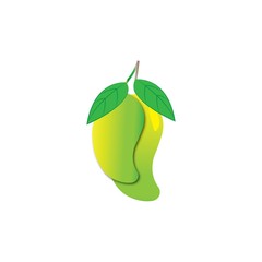 Wall Mural -  Mango vector logo design template