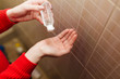 © ostap_davydiak - women wash their hands with alcohol gel or an antibacterial soap disinfectant