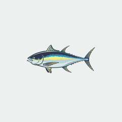 Wall Mural - fish tuna