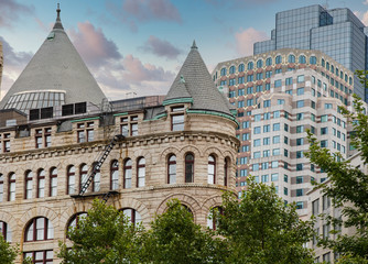 Wall Mural - Classic Architecture in Boston with new office buildings