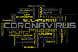 © Александр Ковалёв - Italian coronavirus topic yellow word cloud background