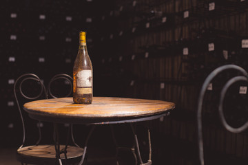 old wine storage room