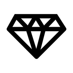 Sticker - diamond luxury stone line style icon