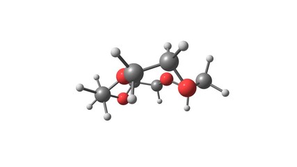 Poster - Crown molecule rotating video full HD