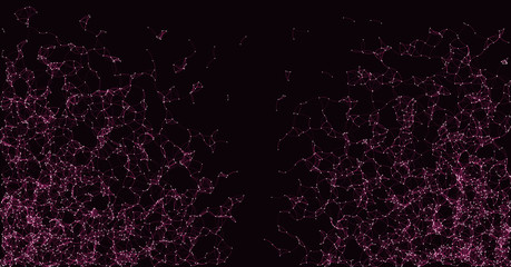 Network Mesh Procedural Art background illustration