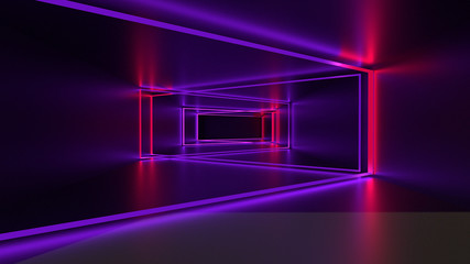 3d rendering, glowing lines, neon lights, abstract psychedelic background, ultraviolet, vibrant colo
