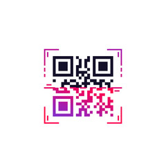 qr code scan vector