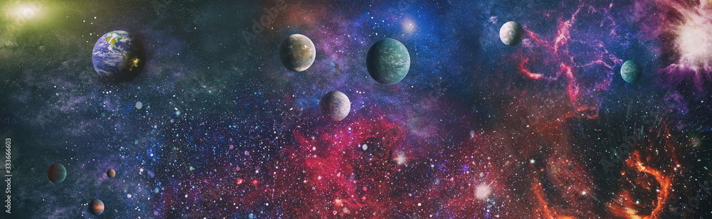 Space background with nebulas and stars. This image elements furnished by NASA - obrazy, fototapety, plakaty 