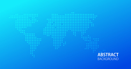 dot of world map illustration. atlas globe background. isolated blue global continent. planet earth 