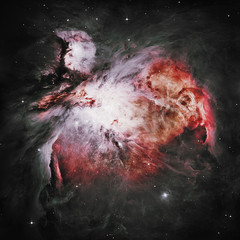 Wall Mural - great nebula in orion, messier 42. elements of this image furnished by nasa. retouched image.