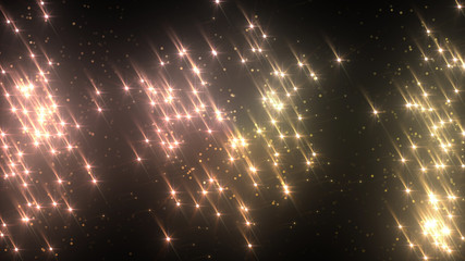 Wall Mural - illumination neon space star particle flash light 3D illustration abstract background