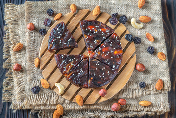 Poster - Pressed fruit and nut cake