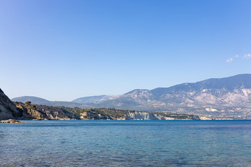 Coastline view of Kefalonia, Greece