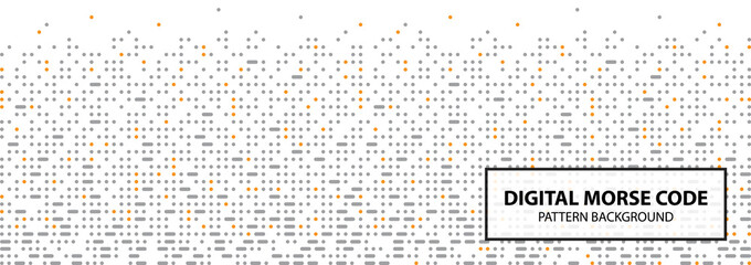 Digital Morse Code Pattern. Design and Inspiration from Morse code, Geometric drawing, suitable for digital company or product. You can use as texture, wallpaper or adapt to other artworks.