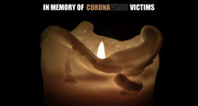 A Timid Candle Flame - Symbol Of Victims Of Coronavirus In Italy