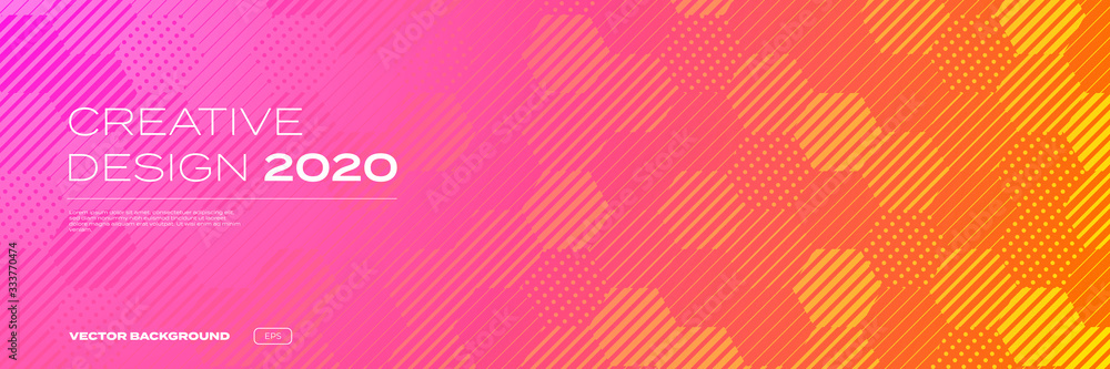 Color gradient background, geometric halftone pattern, vector abstract ...