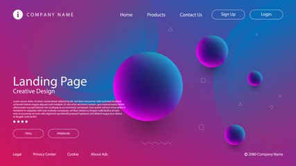 Wall Mural - abstract modern graphic element. dynamical colored forms and waves. gradient abstract banner with fl