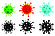 Six illustration vector of Pandemic  Novel Coronavirus covid-19 2019-nCoV 