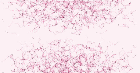 Network Mesh Procedural Art background illustration