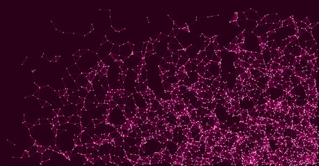 Network Mesh Procedural Art background illustration