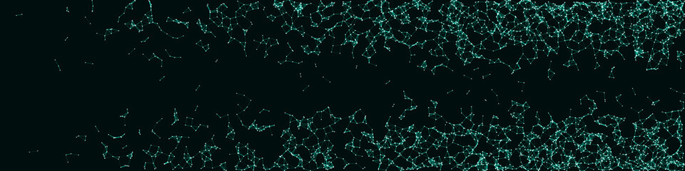 Network Mesh Procedural Art background illustration