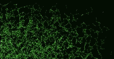 Network Mesh Procedural Art background illustration