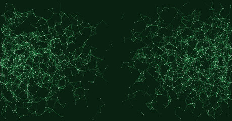 Network Mesh Procedural Art background illustration