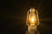 Old Style Lantern With Background