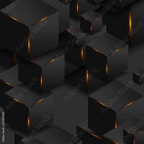 abstrakcjonistyczni-czarni-3d-szesciany-z-po