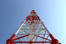 The Telephone Tower Is White And Red 2.
