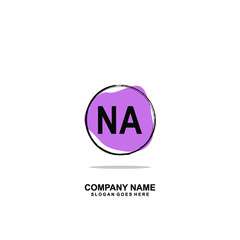 Initial Letter NA Logo Template Vector