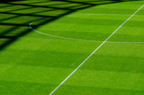 Fototapeta Młodzieżowe - Empty soccer's field at the stadium during quarantine