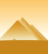 die drei großen Pyramiden in Ägypten