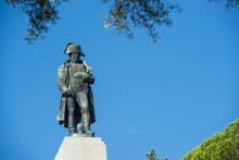 Ajaccio, Corsica / France.03/10/2015.Statue Of Napoleon Bonaparte As First Imperator Of France, Ajaccio, Corsica