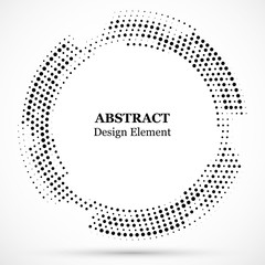 Wall Mural - abstract dotted halftone modern pattern background.black decorative design halftone round circle ele