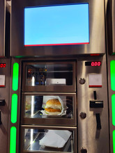 Street Vending Machine For Sandwiches And Fast Food In Amsterdam