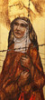canvas print picture - Saint Edith Stein by Sieger Koder, altar of women in St. Stephen's church in Wasseralfingen, Germany