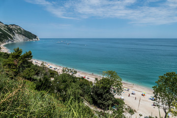 Mezzavalle Beach in Ancona (Adriatic Sea)